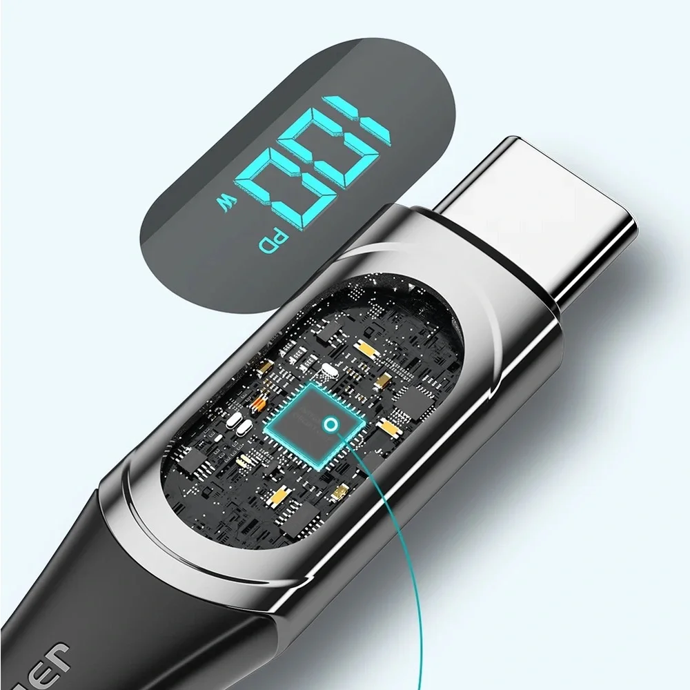 USB Type-C To USB C Cable 100W/5A PD Fast Charging Charger